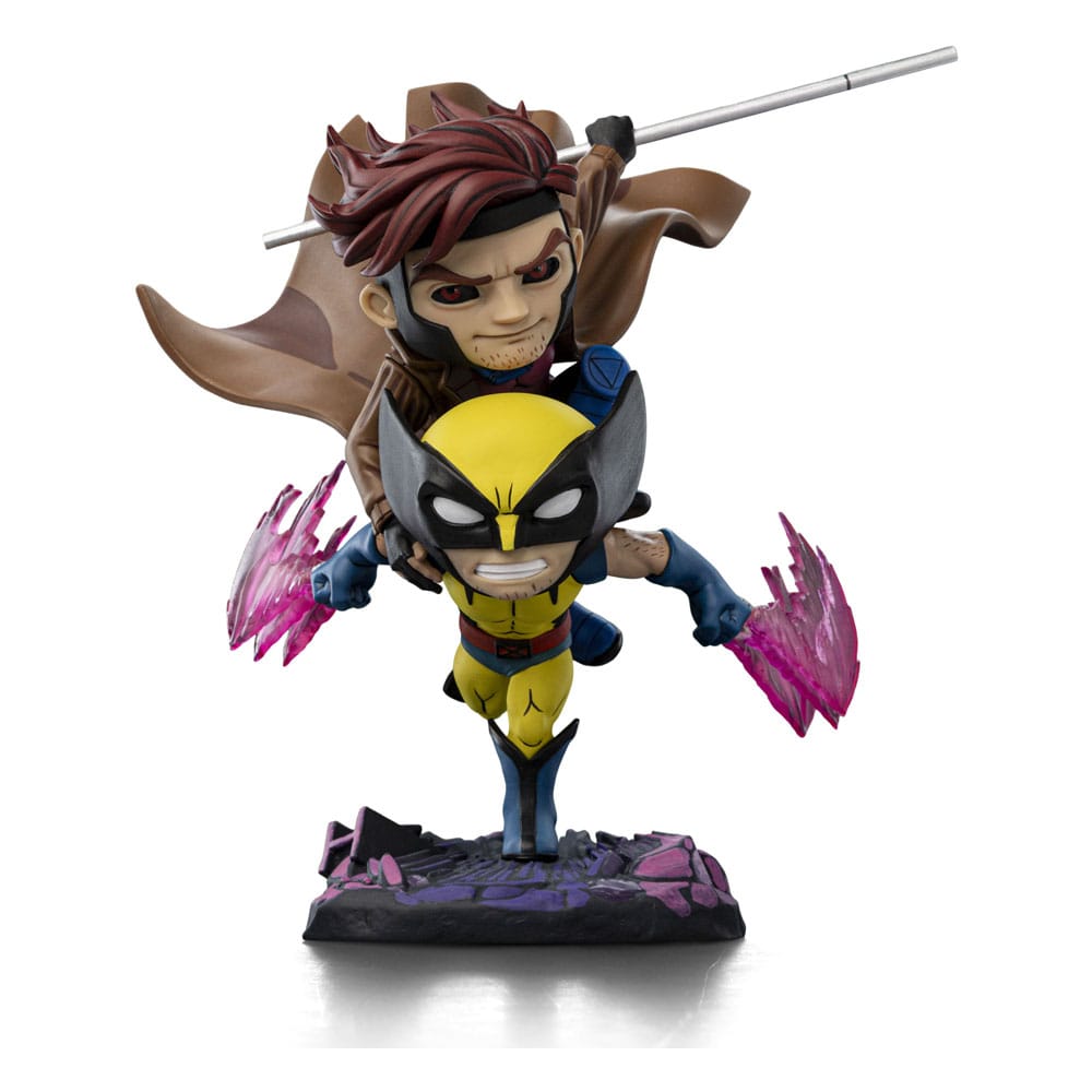 X-Men 97 Mini Co. PVC Figure Gambit and Wolverine 23cm - Mini Figures - Iron Studios - Hobby Figures UK