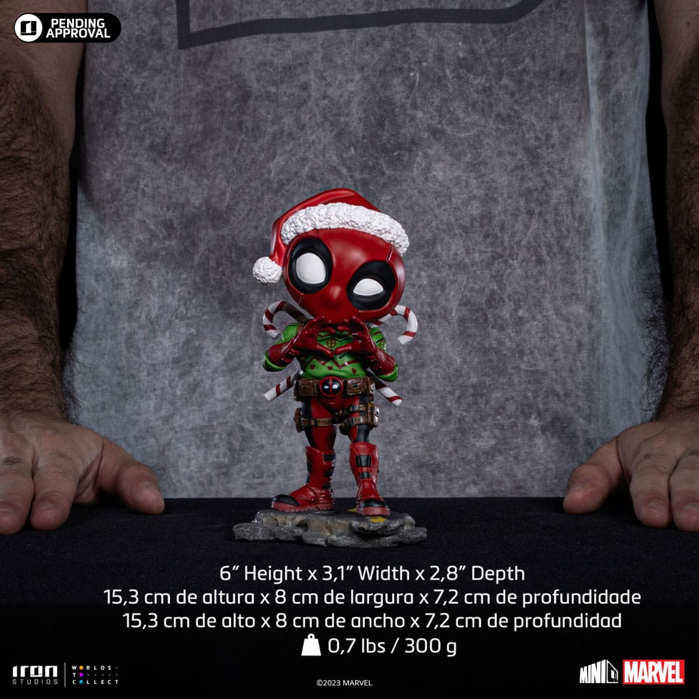 X-Men Mini Co. PVC Figure Deadpool Christmas Version 15cm - Mini Figures - Iron Studios - Hobby Figures UK
