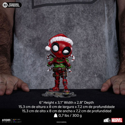 X-Men Mini Co. PVC Figure Deadpool Christmas Version 15cm - Mini Figures - Iron Studios - Hobby Figures UK