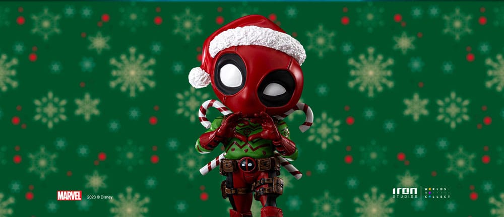 X-Men Mini Co. PVC Figure Deadpool Christmas Version 15cm - Mini Figures - Iron Studios - Hobby Figures UK