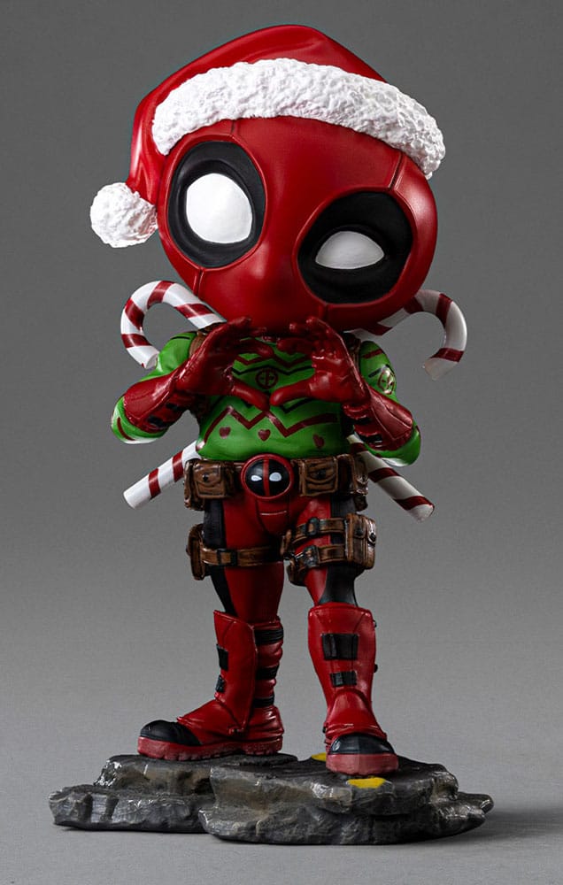 X-Men Mini Co. PVC Figure Deadpool Christmas Version 15cm - Mini Figures - Iron Studios - Hobby Figures UK