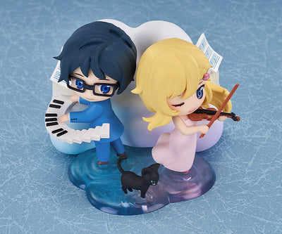 Your Lie in April Qset Mini-Figure 2-Pack Kaori Miyazono & Kosei Arima 9cm - Mini Figures - Good Smile Company - Hobby Figures UK