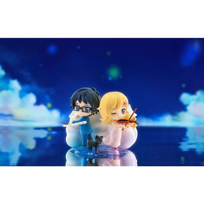 Your Lie in April Qset Mini-Figure 2-Pack Kaori Miyazono & Kosei Arima 9cm - Mini Figures - Good Smile Company - Hobby Figures UK