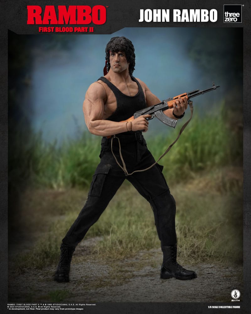 Rambo: First Blood II Action Figure 1/6 John Rambo 30cm - Action Figures - ThreeZero - Hobby Figures UK