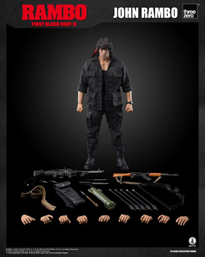Rambo: First Blood II Action Figure 1/6 John Rambo 30cm - Action Figures - ThreeZero - Hobby Figures UK