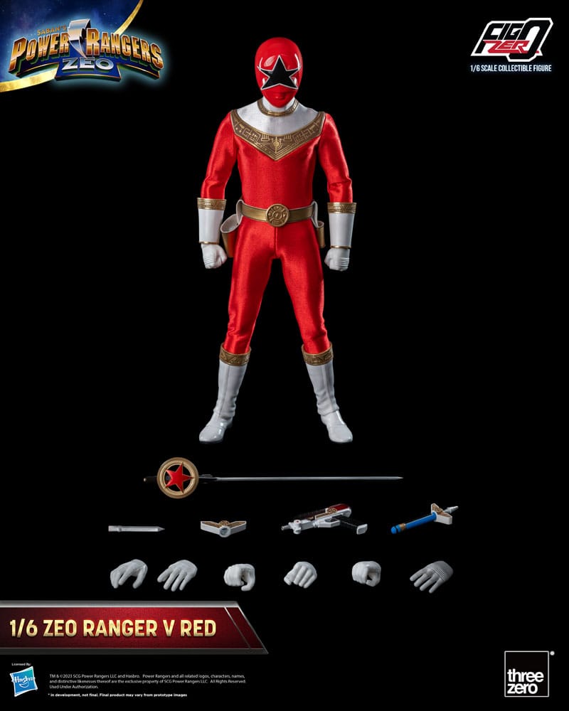 Power Rangers Zeo FigZero Action Figure 1/6 Ranger V Red 30cm - Action Figures - ThreeZero - Hobby Figures UK