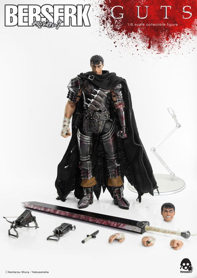 Berserk Action Figure 1/6 Guts (Black Swordsman) 32cm - Action Figures - ThreeZero - Hobby Figures UK