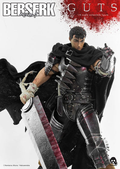 Berserk Action Figure 1/6 Guts (Black Swordsman) 32cm - Action Figures - ThreeZero - Hobby Figures UK