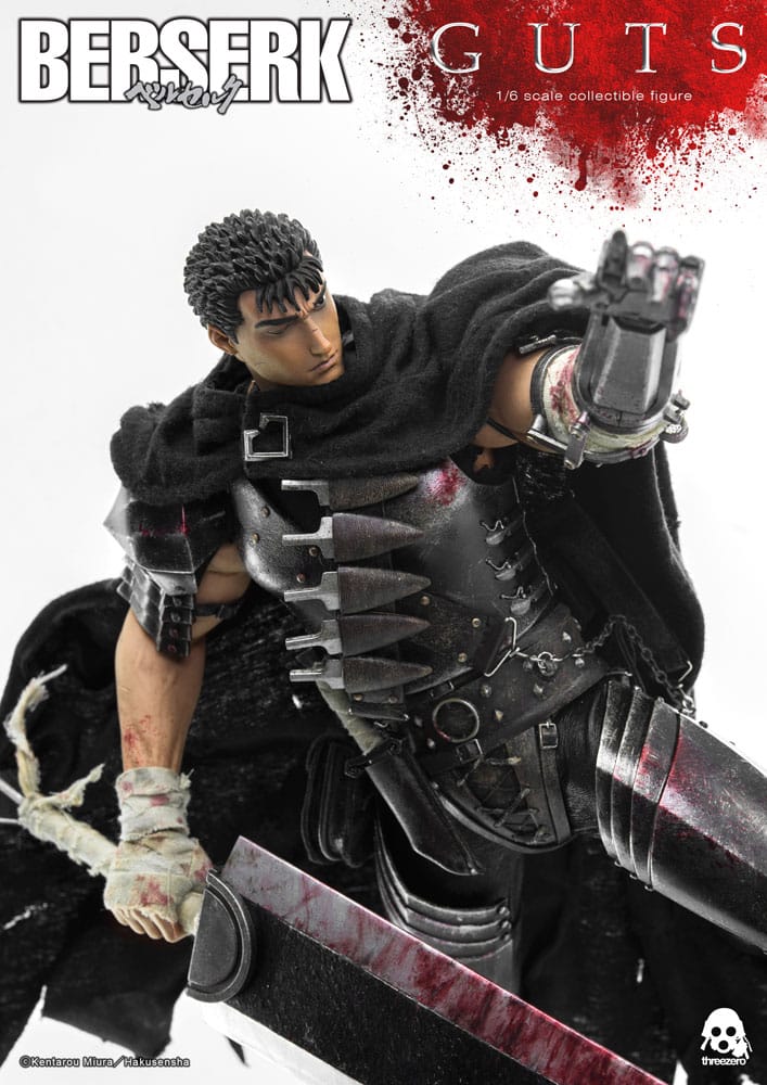 Berserk Action Figure 1/6 Guts (Black Swordsman) 32cm - Action Figures - ThreeZero - Hobby Figures UK