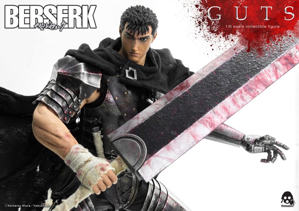 Berserk Action Figure 1/6 Guts (Black Swordsman) 32cm - Action Figures - ThreeZero - Hobby Figures UK