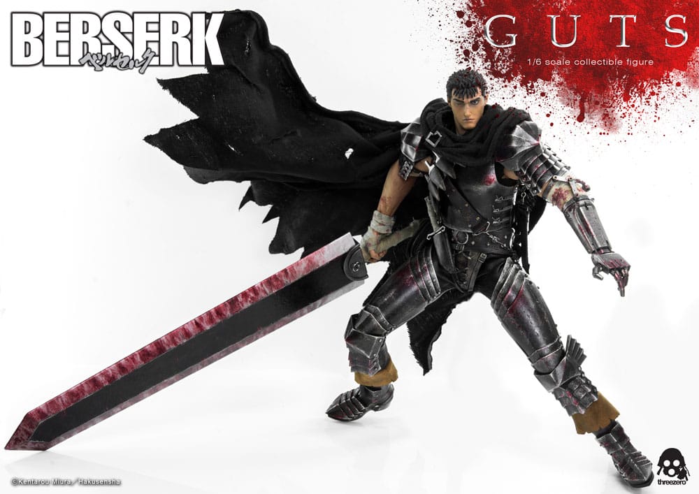 Berserk Action Figure 1/6 Guts (Black Swordsman) 32cm - Action Figures - ThreeZero - Hobby Figures UK