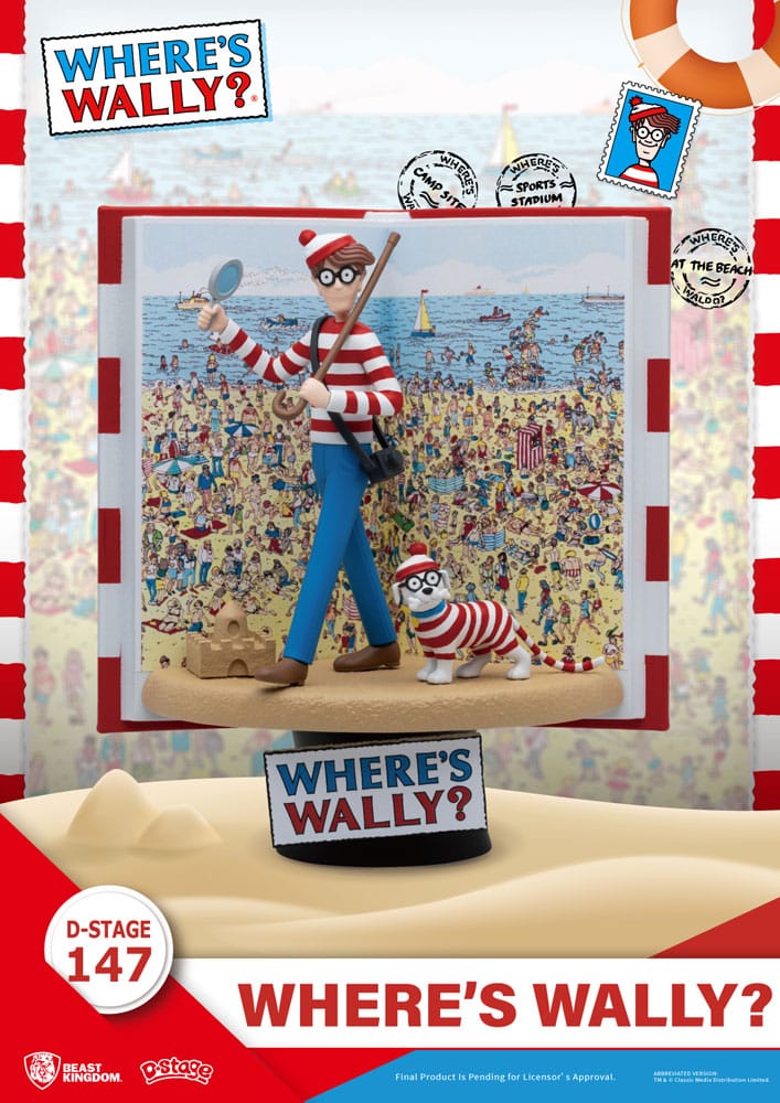 Where's Wally D-Stage PVC Diorama Where's Wally 13cm - Scale Statue - Beast Kingdom Toys - Hobby Figures UK