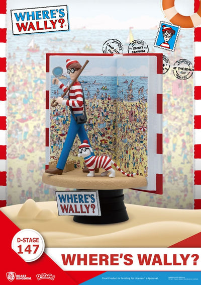 Where's Wally D-Stage PVC Diorama Where's Wally 13cm - Scale Statue - Beast Kingdom Toys - Hobby Figures UK