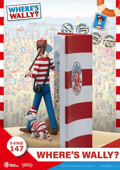 Where's Wally D-Stage PVC Diorama Where's Wally 13cm - Scale Statue - Beast Kingdom Toys - Hobby Figures UK