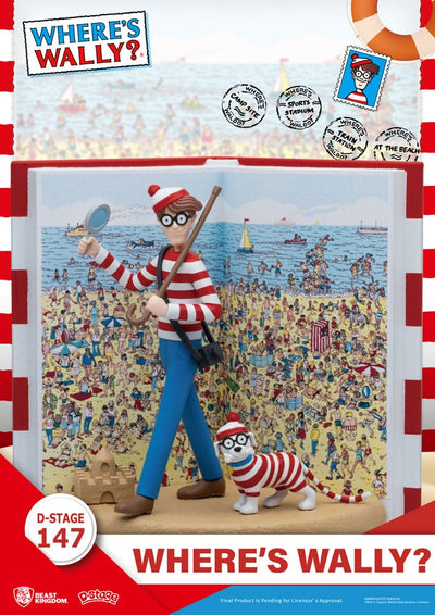 Where's Wally D-Stage PVC Diorama Where's Wally 13cm - Scale Statue - Beast Kingdom Toys - Hobby Figures UK