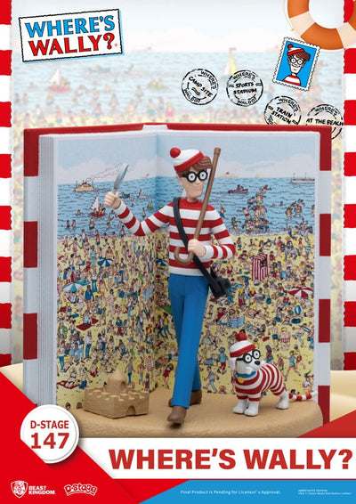 Where's Wally D-Stage PVC Diorama Where's Wally 13cm - Scale Statue - Beast Kingdom Toys - Hobby Figures UK