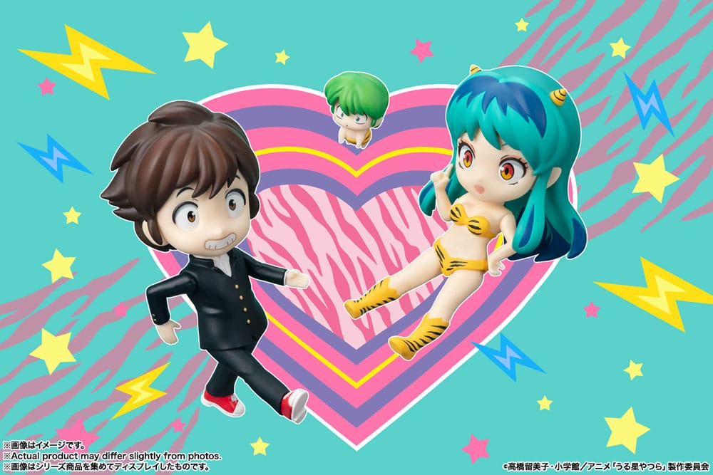 Urusei Yatsura Figuarts mini Action Figure Ataru Moroboshi & Ten 9cm - Mini Figures - Bandai Tamashii Nations - Hobby Figures UK