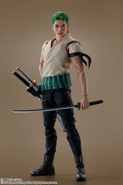One Piece S.H. Figuarts Action Figure Roronoa Zoro (Netflix) 14cm - Action Figures - Bandai Tamashii Nations - Hobby Figures UK