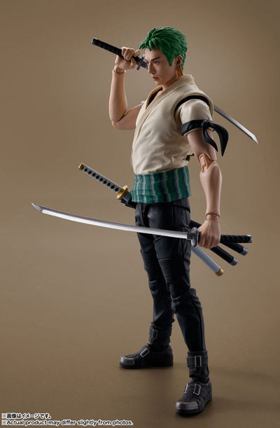 One Piece S.H. Figuarts Action Figure Roronoa Zoro (Netflix) 14cm - Action Figures - Bandai Tamashii Nations - Hobby Figures UK