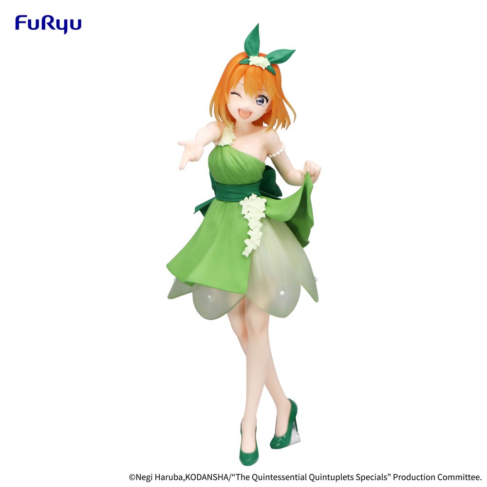 The Quintessential Quintuplets Trio-Try-iT PVC Statue Nakano Yotsuba Pastel Dress Ver. 22cm - Scale Statue - Furyu - Hobby Figures UK