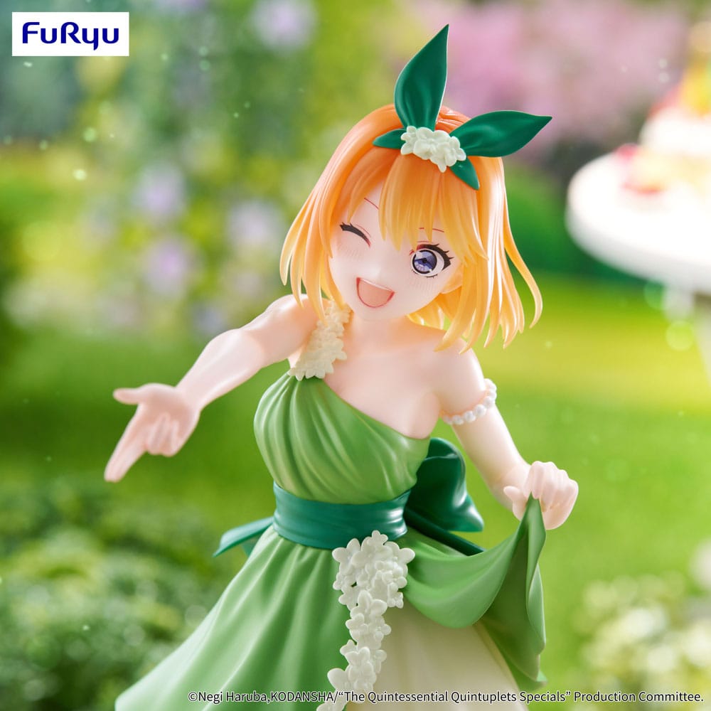 The Quintessential Quintuplets Trio-Try-iT PVC Statue Nakano Yotsuba Pastel Dress Ver. 22cm - Scale Statue - Furyu - Hobby Figures UK