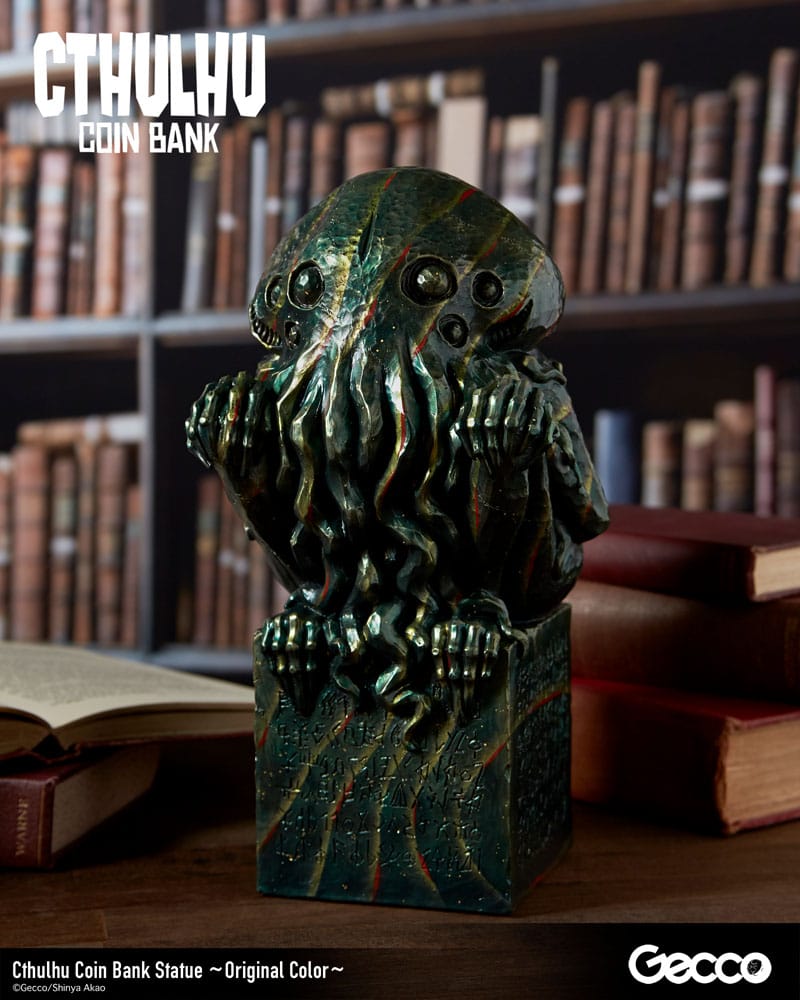 H.P. Lovecraft Cthulhu Mythos Coin Bank Statue Cthulhu (Original Color) 24cm - Scale Statue - Gecco - Hobby Figures UK