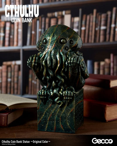 H.P. Lovecraft Cthulhu Mythos Coin Bank Statue Cthulhu (Original Color) 24cm - Scale Statue - Gecco - Hobby Figures UK