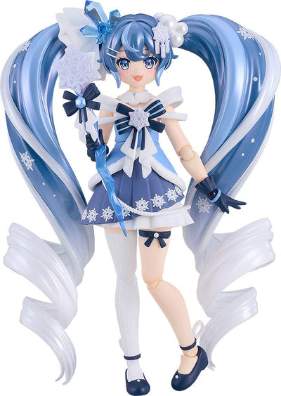 Character Vocal Series 01: Hatsune Miku Figma Action Figure Snow Miku: Crystal Snow Ver. 13cm - Action Figures - Good Smile Company - Hobby Figures UK