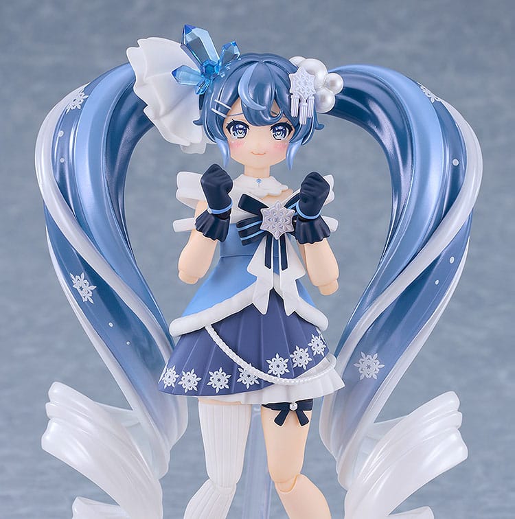 Character Vocal Series 01: Hatsune Miku Figma Action Figure Snow Miku: Crystal Snow Ver. 13cm - Action Figures - Good Smile Company - Hobby Figures UK