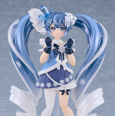 Character Vocal Series 01: Hatsune Miku Figma Action Figure Snow Miku: Crystal Snow Ver. 13cm - Action Figures - Good Smile Company - Hobby Figures UK