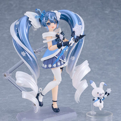 Character Vocal Series 01: Hatsune Miku Figma Action Figure Snow Miku: Crystal Snow Ver. 13cm - Action Figures - Good Smile Company - Hobby Figures UK