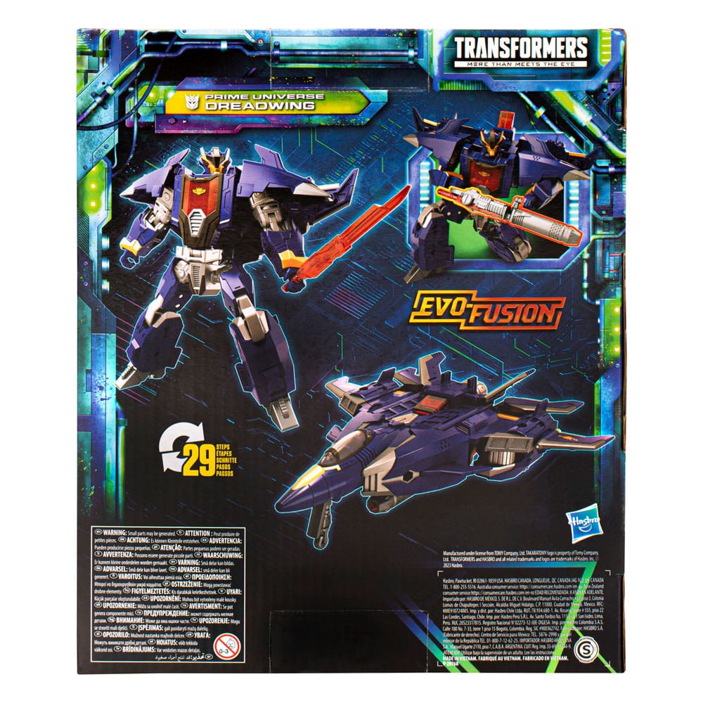TRANSFORMERS Prime Deluxe Dreadwing – Action Figure Decepticon, Si Converte In Jet, Con Missile