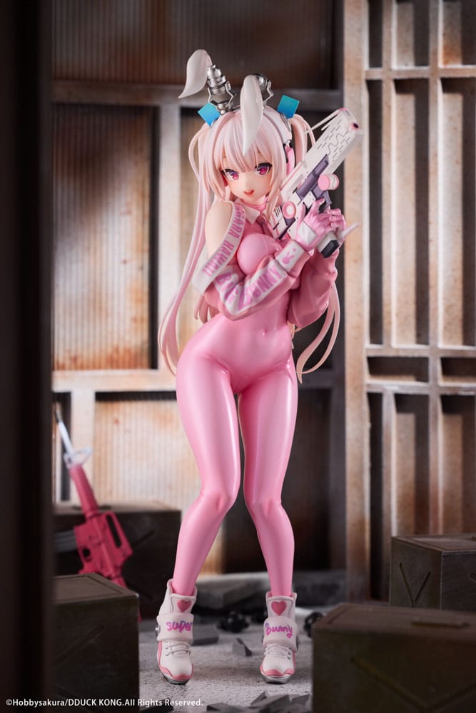 Original Illustration PVC Statue 1/6 Super Bunny Illustrated by DDUCK KONG 28cm - Scale Statue - Hobby Sakura - Hobby Figures UK