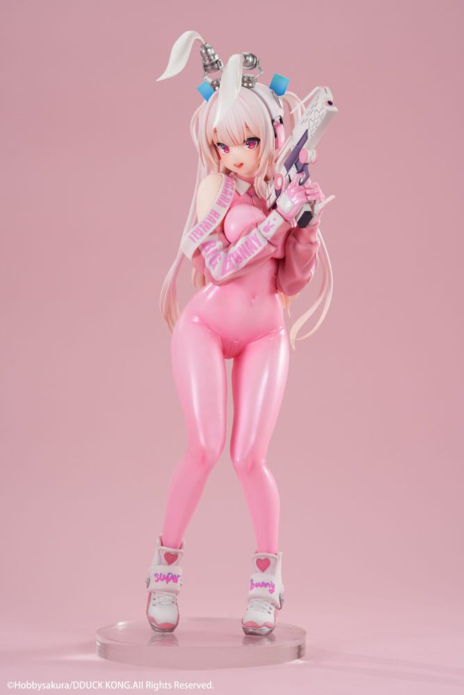 Original Illustration PVC Statue 1/6 Super Bunny Illustrated by DDUCK KONG 28cm - Scale Statue - Hobby Sakura - Hobby Figures UK
