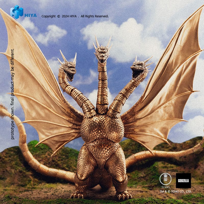 Godzilla Exquisite Basic Action Figure Godzilla vs King Ghidorah King Ghidorah 25cm - Action Figures - Hiya Toys - Hobby Figures UK