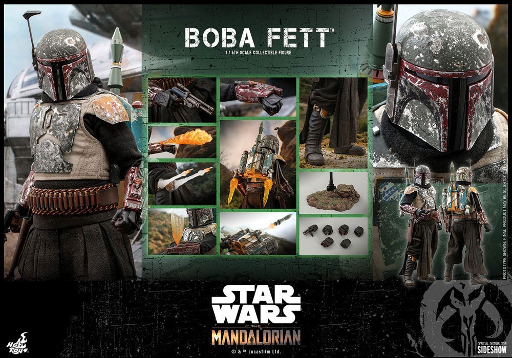 Star Wars The Mandalorian Action Figure 1/6 Boba Fett 30cm - Action Figures - Hot Toys - Hobby Figures UK