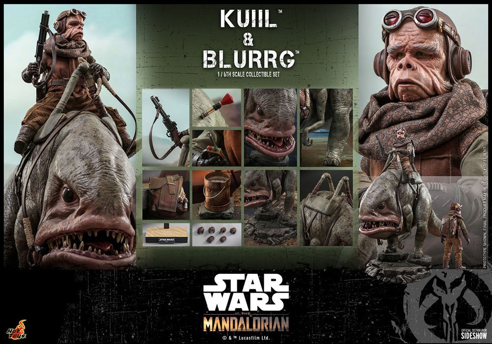 Star Wars The Mandalorian Action Figure 2-Pack 1/6 Kuiil & Blurrg 37cm - Action Figures - Hot Toys - Hobby Figures UK