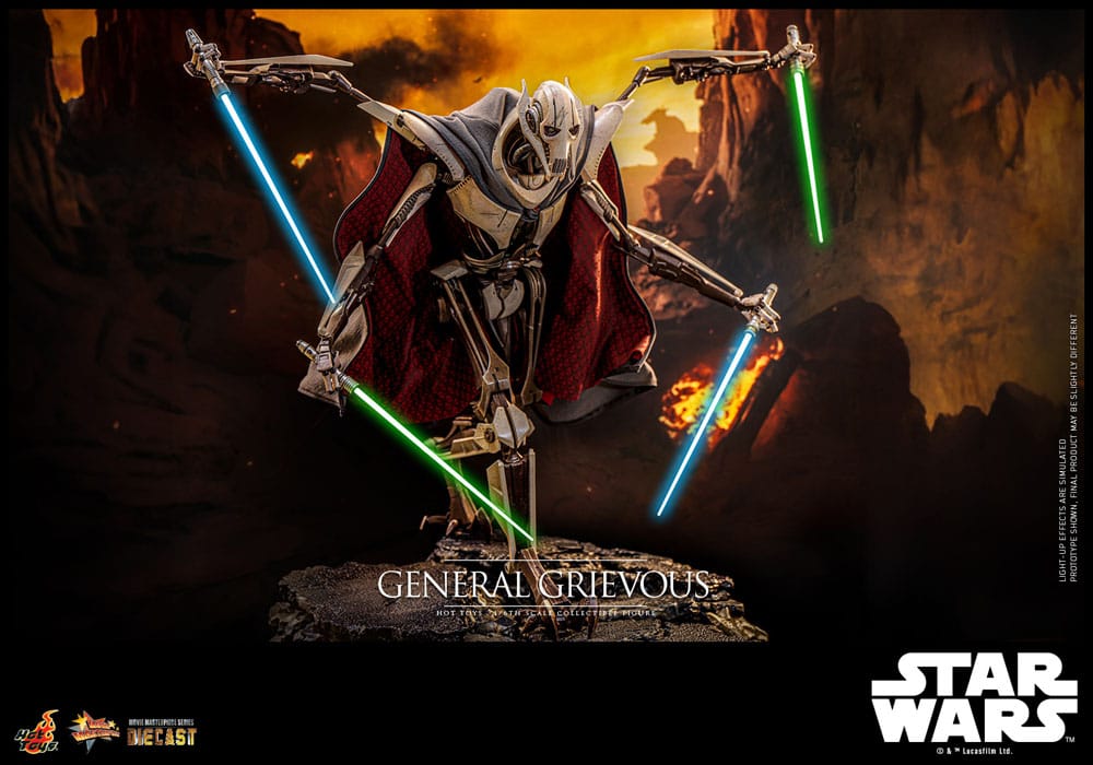 Star Wars Movie Masterpiece Diecast Action Figure 1/6 General Grievous 42cm - Action Figures - Hot Toys - Hobby Figures UK