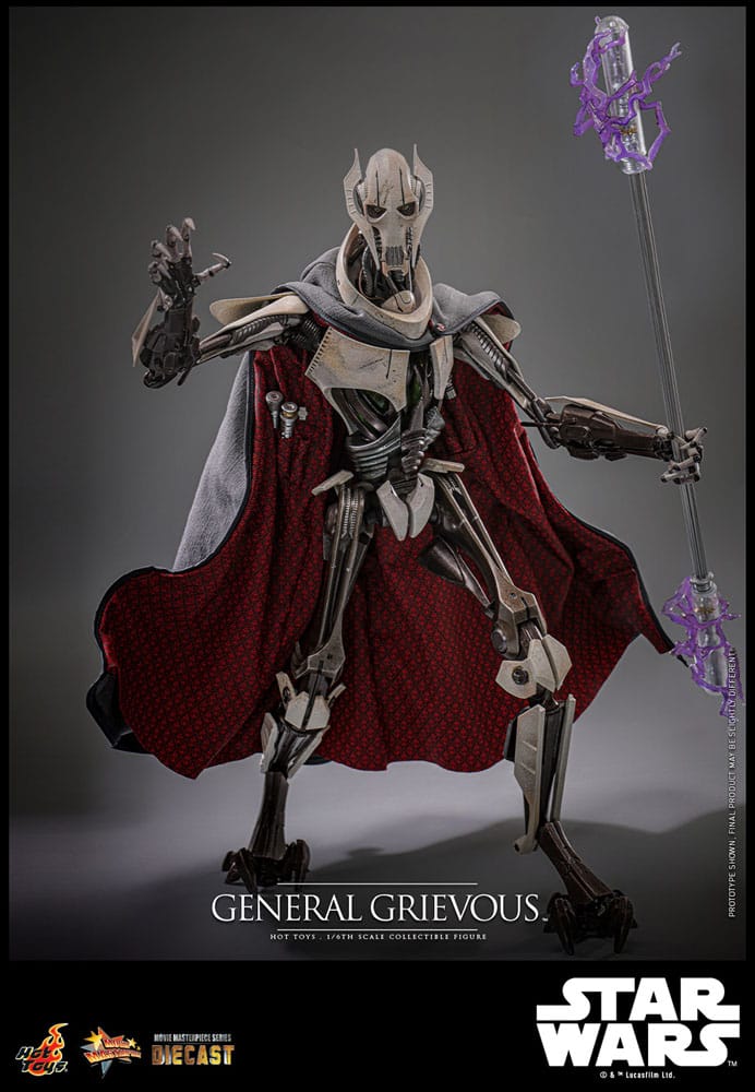 Star Wars Movie Masterpiece Diecast Action Figure 1/6 General Grievous 42cm - Action Figures - Hot Toys - Hobby Figures UK
