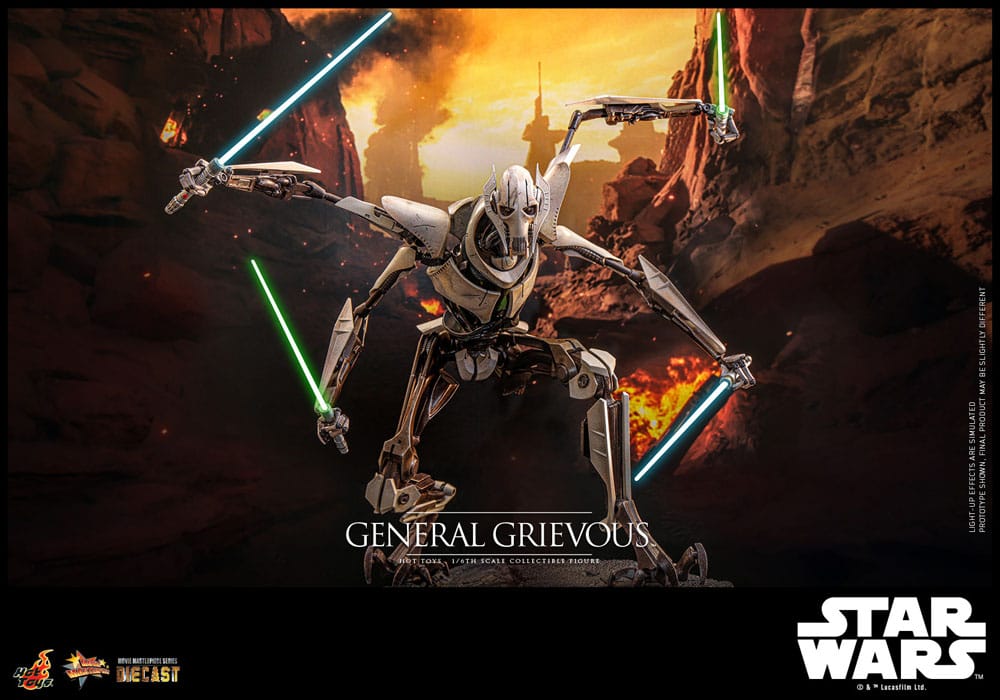 Star Wars Movie Masterpiece Diecast Action Figure 1/6 General Grievous 42cm - Action Figures - Hot Toys - Hobby Figures UK