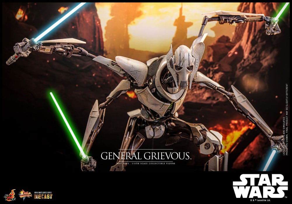 Star Wars Movie Masterpiece Diecast Action Figure 1/6 General Grievous 42cm - Action Figures - Hot Toys - Hobby Figures UK