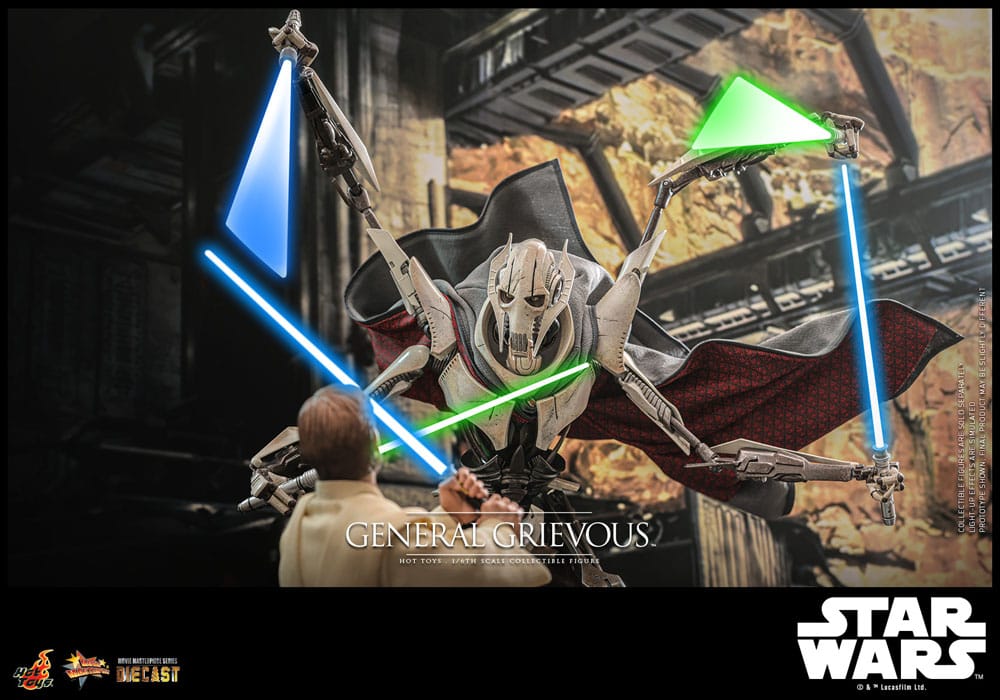 Star Wars Movie Masterpiece Diecast Action Figure 1/6 General Grievous 42cm - Action Figures - Hot Toys - Hobby Figures UK