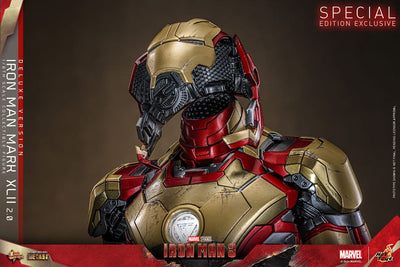 Iron Man 3 Movie Masterpiece Diecast Action Figure 1/6 Iron Man Mark XLII (2.0) Deluxe 32cm - Action Figures - Hot Toys - Hobby Figures UK