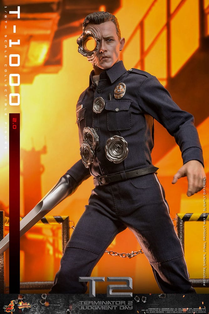 Terminator 2 Movie Masterpiece Action Figure 1/6 T-1000 (2.0) 31cm - Action Figures - Hot Toys - Hobby Figures UK