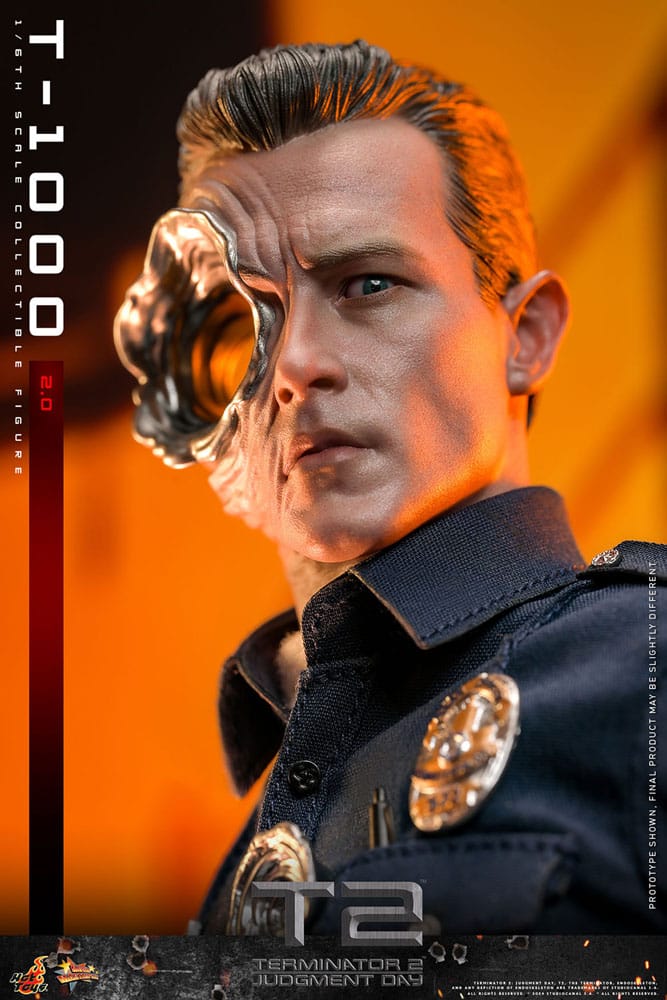 Terminator 2 Movie Masterpiece Action Figure 1/6 T-1000 (2.0) 31cm - Action Figures - Hot Toys - Hobby Figures UK