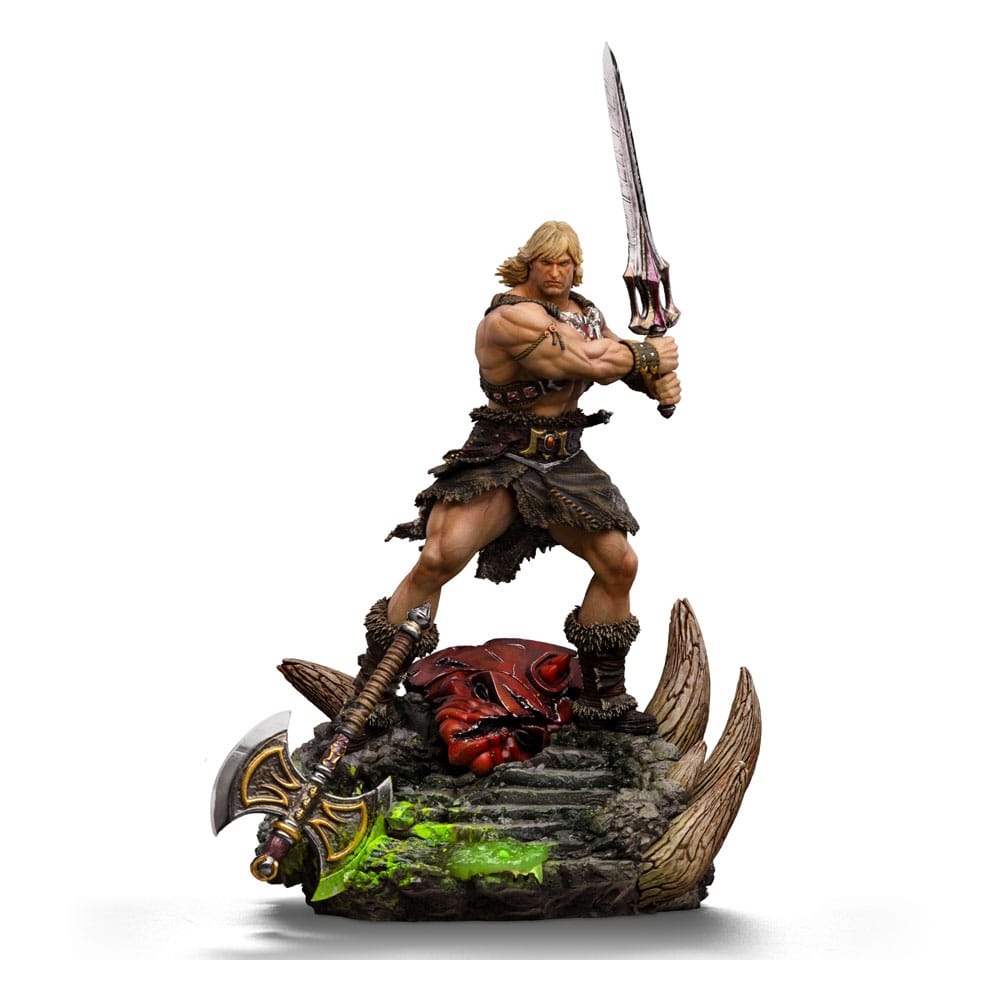 Masters of the Universe Deluxe Art Scale Statue 1/10 He-Man Unleashed 34cm - Scale Statue - Iron Studios - Hobby Figures UK