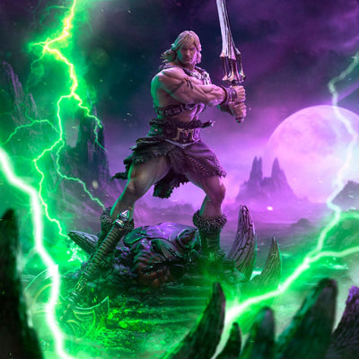 Masters of the Universe Deluxe Art Scale Statue 1/10 He-Man Unleashed 34cm - Scale Statue - Iron Studios - Hobby Figures UK