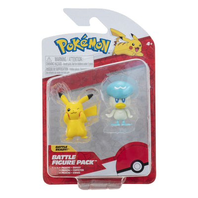 Pokémon Gen IX Battle Figure Pack Mini Figure 2-Pack Pikachu & Quaxly 5cm - Mini Figures - Jazwares - Hobby Figures UK