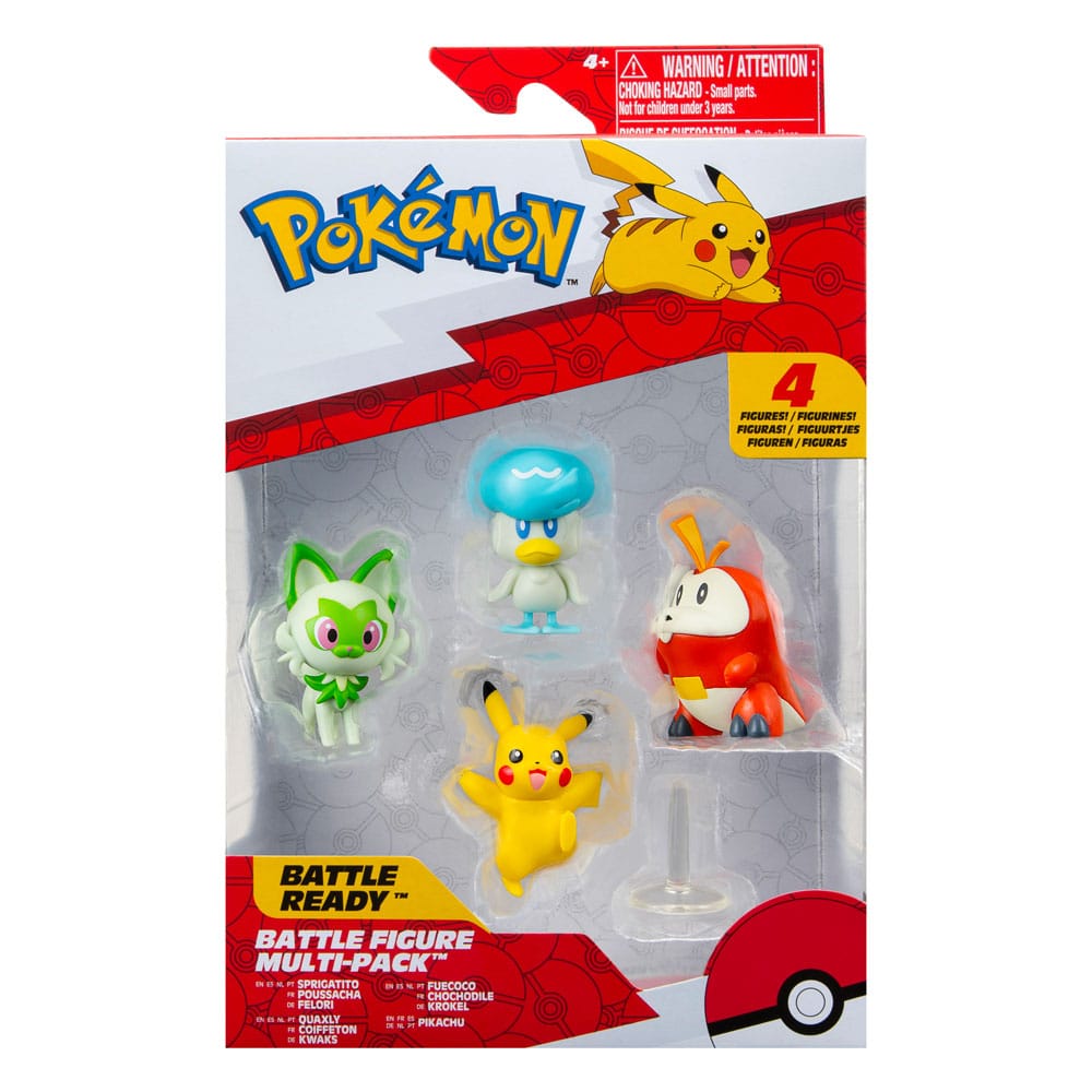 Pokémon Gen IX Battle Figure Set Figure 4-Pack - Mini Figures - Jazwares - Hobby Figures UK