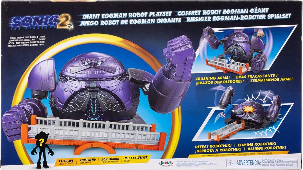 Sonic The Hedgehog Action Figures Sonic The Movie 2  Eggman Robot & Sonic - Action Figures - Jakks Pacific - Hobby Figures UK